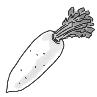 蘿蔔單色蔬菜系列, JPG, PNG 和 AI 蘿蔔單色蔬菜系列, 日本白蘿蔔, 蔬菜, 食品, JPG, PNG 和 AI