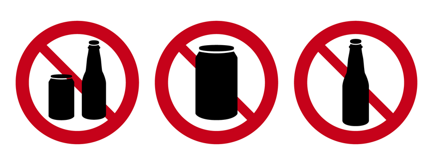 #3397飲酒禁止 飲酒禁止,禁止マーク,注意表示,ピクトグラム,標識,注意,アイコン,シンボル,マナー,禁止のイラスト素材