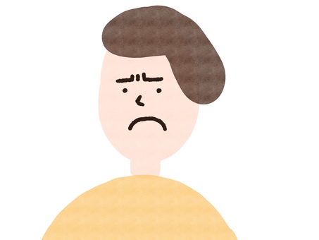 ムッとして不快感をあらわす女性 不快,嫌悪,イヤ,怒り,女性,困りのイラスト素材