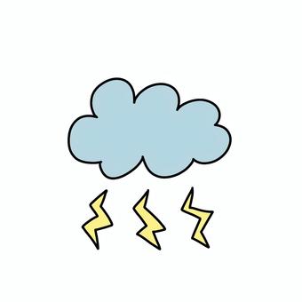 雷雲 天気,雲,雷,シンプル,気候のイラスト素材