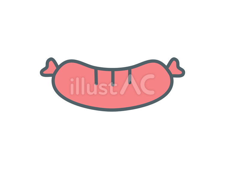 アイコン【ソーセージ】 アイコン【ソーセージ】 アイコン,ソーセージ,ウインナーのイラスト素材