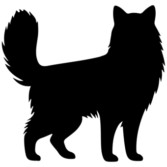 Free cut picture material/cat silhouette, , JPG, PNG and AI