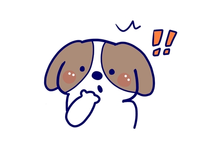 びっくりするキャバリア犬 びっくりするキャバリア犬 犬,キャバリア犬,びっくり,衝撃,リアクション,小型犬,中型犬,保護犬,無料,イラストのイラスト素材