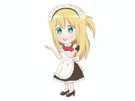 Maid guide blonde, , JPG and PNG