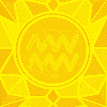 シームレスなモザイク水瓶座　ｐ エンボス  水瓶座,みずがめ座,星占い,ホロスコープ,占星術,12星座,宇宙,天体,天文,ギリシャ神話のイラスト素材