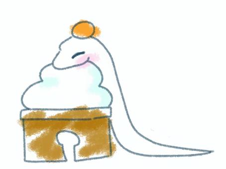 White snake leaning on a kagami mochi, JPG and PNG White snake leaning on a kagami mochi, have been, white snake, zodiac sign, JPG and PNG