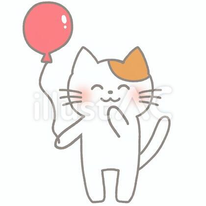 風船と猫