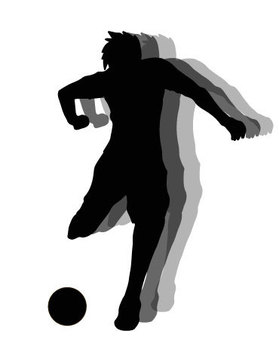 男子サッカーシルエット