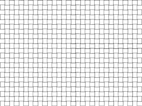 透過な格子状に編んである線画　交差白  ライン,線,線画,編む,篭,編み細工,網の目,網目,格子,壁のイラスト素材