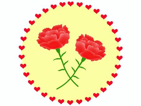 母の日 母の日 母の日,母,カーネーションのイラスト素材