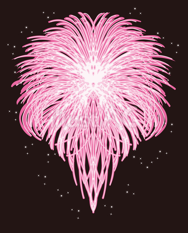 打ち上げ花火 打ち上げ花火,火花,散るのイラスト素材