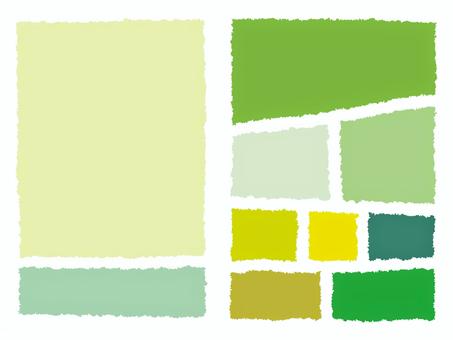 ちぎり紙風フレームセット05 フレーム,背景枠,飾り枠,囲み,囲み枠,四角,ちぎり絵,ギザギザ,にじみ線,味があるのイラスト素材