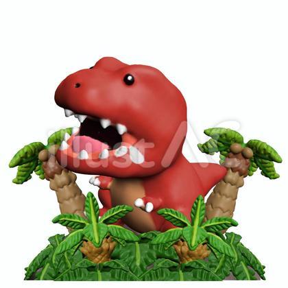 恐竜 ティラノサウルス デフォルメ CG