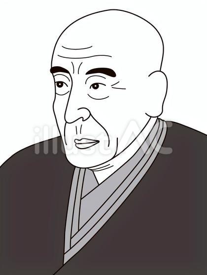 歌川広重(白黒)
