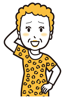  大阪のおばちゃん(黄)-158-バスト