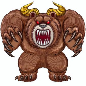 魔獣系モンスター 魔獣,モンスター,魔物,怪物,猛獣,エネミー,敵,ファンタジー,rpg,trpgのイラスト素材