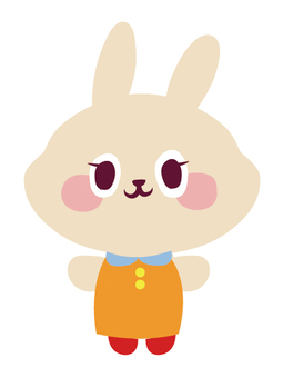 うさぎのキャラクターイラスト うさぎのキャラクターイラスト うさぎ,子供,キャラクターのイラスト素材