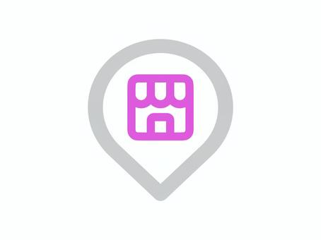 マップピン(お店) マップピン(お店) マップ,ピン,シンプル,アイコン,お店のイラスト素材
