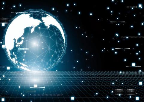 Blue digital earth and space background material, JPG Blue digital earth and space background material, digital, earth, world, JPG