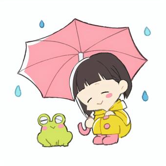 カエルと女の子