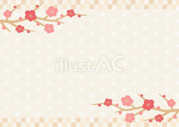 和柄背景、和風素材02 和柄背景,背景,秋のイラスト素材