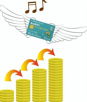 金融（増額） 金融,増額,経済,お金,キャッシュカードのイラスト素材