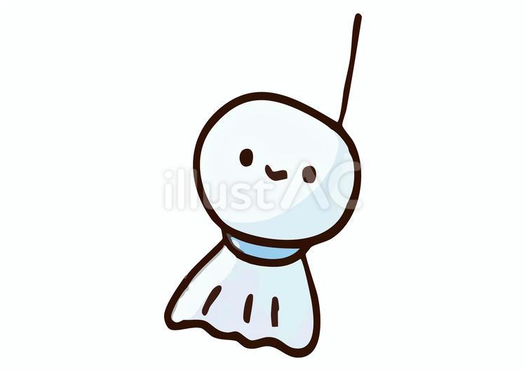 梅雨　てるてる坊主 梅雨,雨,てるてるぼうずのイラスト素材