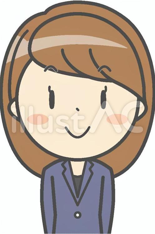 wo会社員aN00a喜1a 女性,会社員,笑顔のイラスト素材