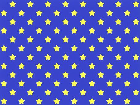 星柄（黄色・ブルー背景）  星,背景,パターン,黄色,夜空,青,背景素材,星柄,ポップ,かわいいのイラスト素材