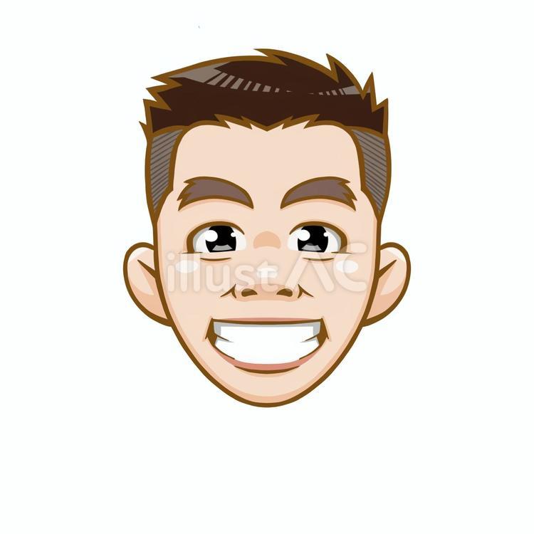 男性の顔／顔のみ 顔,男性,アイコンのイラスト素材