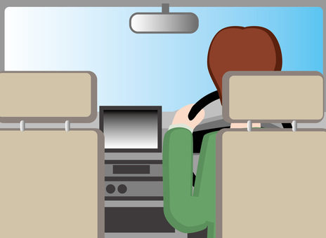 運転席人物 運転席人物 運転,運転席,人物,ドライバー,ハンドル,ナビ,車内,内装,フロントガラスのイラスト素材