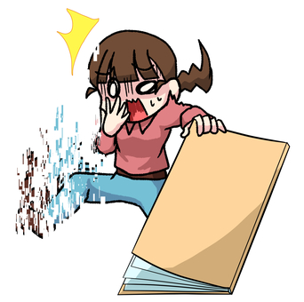 消される女性 人物,生活,全体,女性,冊子ファイル,消える,データ,驚く,素材のイラスト素材