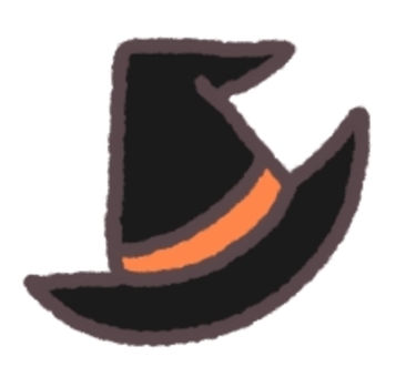 魔女の帽子 魔女の帽子,ハロウィン,帽子,魔女,手書き,手書きのイラスト,ハロウィンのイラスト,秋,秋のイラスト,秋のイベントのイラスト素材