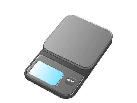 デジタルスケール デジタルスケール,キッチンスケール,スケール,はかり,デジタル,計量,重さ,分量,ツール,器具のイラスト素材