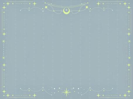 メルヘンチックな星のフレーム背景11 星,天体観測,天体,星占い,宇宙,キラキラ,惑星,天文学,上品,額のイラスト素材