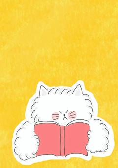本を読むねこちゃん 本を読むねこちゃん かわいい,本,ブック,book,読書,学ぶ,調べる,勉強,読む,学習のイラスト素材
