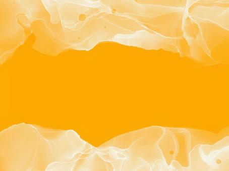 オレンジと白が溶け合うインクアート背景 オレンジ,黄,白,インク,アート,抽象,背景,デザイン,流体,マーブルのイラスト素材
