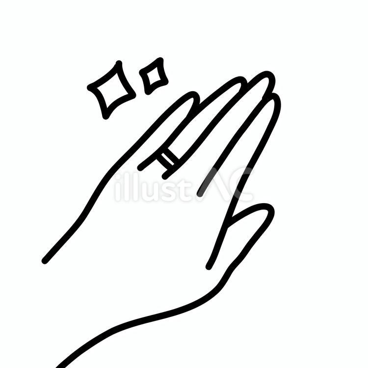 指輪をはめた手 結婚,婚約,エンゲージリングのイラスト素材
