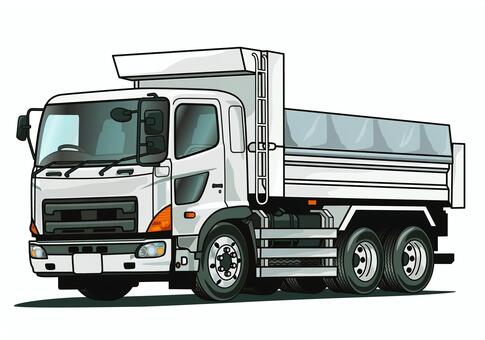 働く車　建設現場のダンプカー 働く車,建設現場,ダンプカー,建設機械,砕石,砂利,運搬,ダンプ,建設,イラストのイラスト素材