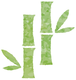 手書きの和のアイコン（竹） 手書き,竹,植物,飾り,縁起物,縁起,松竹梅,正月,新年,成長のイラスト素材