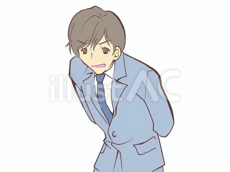 背広の男性-怒る20210331 男性,サラリーマン,怒るのイラスト素材