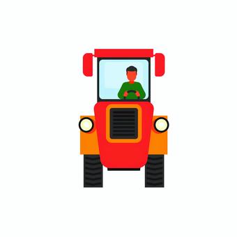 乗り物 022 乗り物 022 トラクター,農業,運転,農家,車両,農作業,機械,イラスト,働く人,乗り物のイラスト素材
