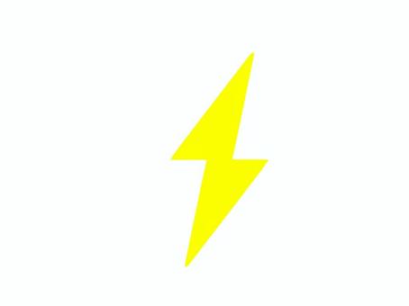 稲妻のマーク 雷,電気,充電,マーク,シンボル,アイコン,シンプル,稲妻,感電,充電マークのイラスト素材