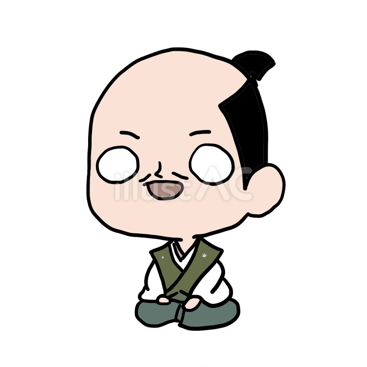 ゆるい織田信長さん 歴史,人物,人のイラスト素材