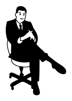 Chair businessman 1-2, sitting, a proposal, chair, JPG, PNG and AI