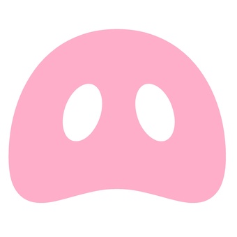 豚っ鼻ピンク 動物,生物,豚,鼻,ピンク,顔のイラスト素材