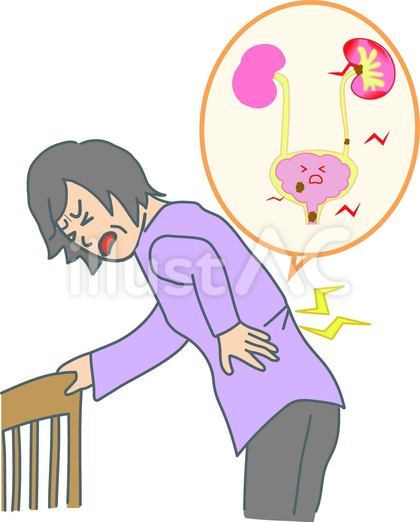腰が痛い高齢女性