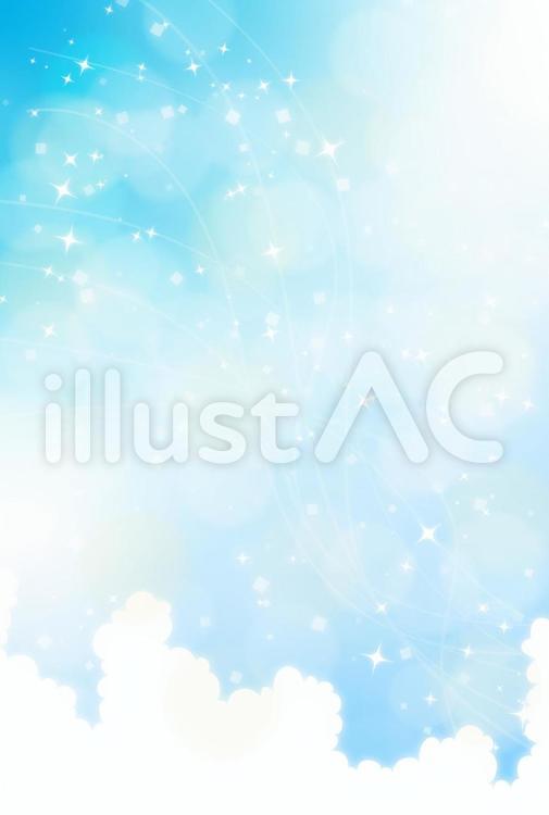 夏の青空の景色１３ 夏,背景,空のイラスト素材