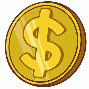 ドルマークのコイン ドル,マーク,コイン,ウォレット,トークン,プライバシーコイン,キャッシュ,資産,お金,価値のイラスト素材