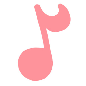 cute pink music notes, note, melody, musics, JPG and PNG